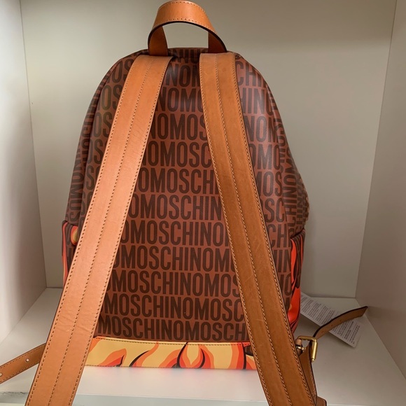 Moschino calf skin spongebob backpack main image 10